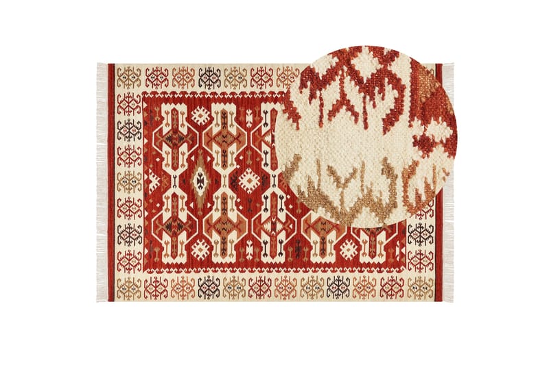 Ullmatta Voskevaz 200x300 cm - Orange - Textil & mattor - Matta - Modern matta - Ullmatta
