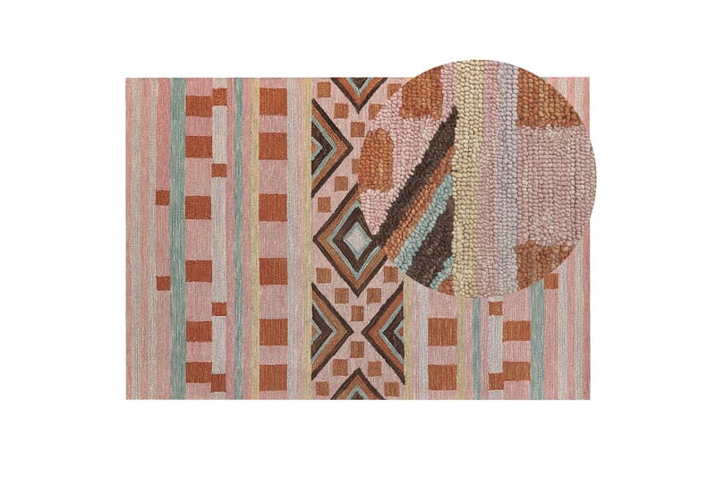 Ullmatta Yomra 160x230 cm - Brun - Textil & mattor - Matta - Modern matta - Ullmatta
