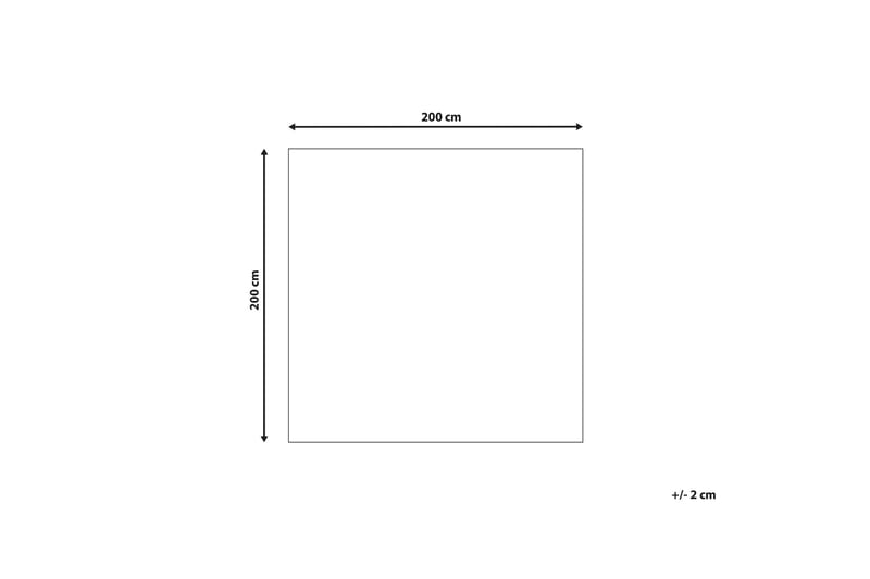 Ullmatta Yomra 200x200 cm Kvadratisk - Brun - Textil & mattor - Matta - Modern matta - Ullmatta