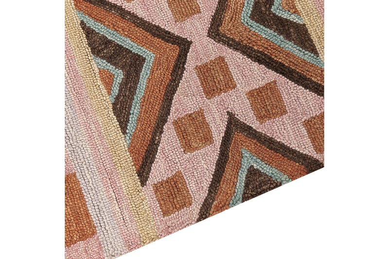 Ullmatta Yomra 200x200 cm Kvadratisk - Brun - Textil & mattor - Matta - Modern matta - Ullmatta