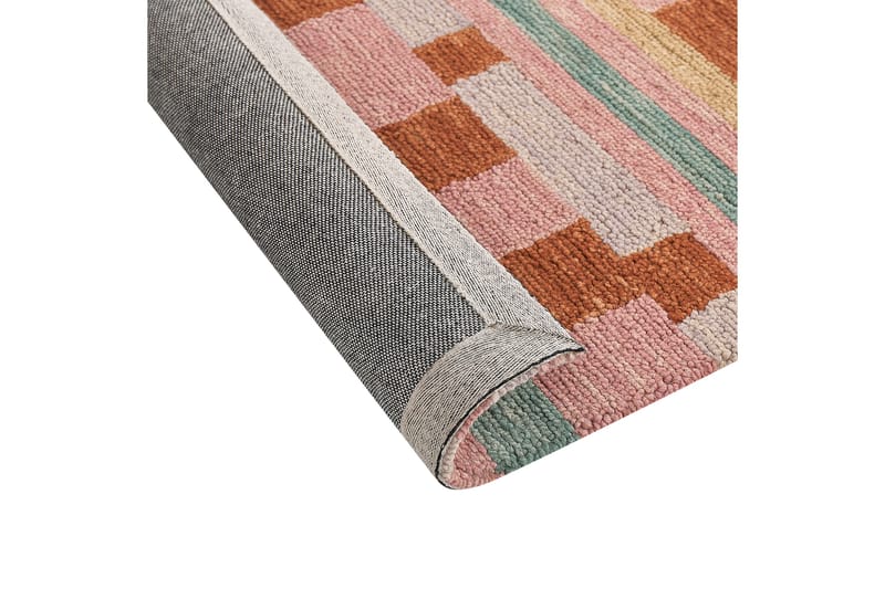 Ullmatta Yomra 200x200 cm Kvadratisk - Brun - Textil & mattor - Matta - Modern matta - Ullmatta