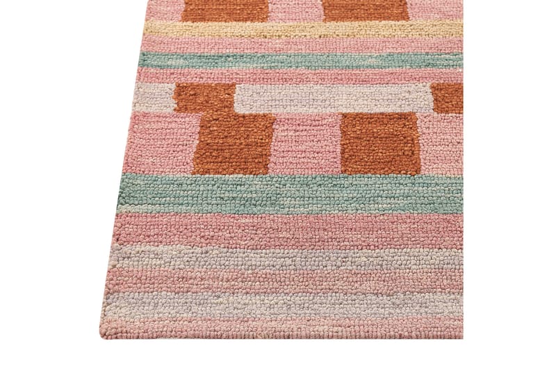 Ullmatta Yomra 200x200 cm Kvadratisk - Brun - Textil & mattor - Matta - Modern matta - Ullmatta