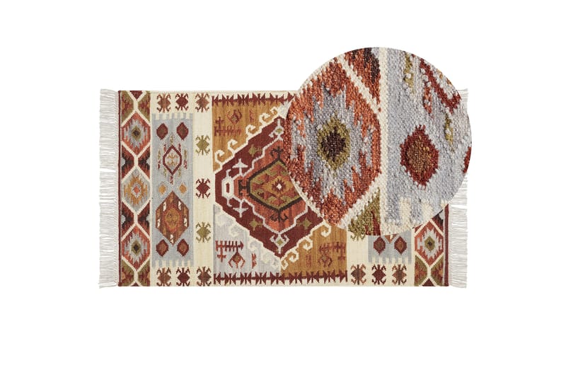 Ullmatta Proshyan 80x150 cm - Orange - Textil & mattor - Matta - Modern matta - Ullmatta