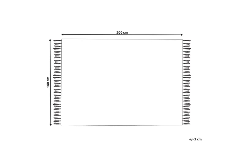 Varser Bomullsmatta 140x200 cm - Blå - Textil & mattor - Matta - Modern matta - Bomullsmatta