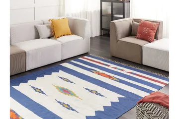 Varser Bomullsmatta 200x300 cm - Blå - Textil & mattor - Matta - Modern matta - Bomullsmatta