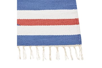 Varser Bomullsmatta 80x300 cm - Blå - Textil & mattor - Matta - Modern matta - Bomullsmatta