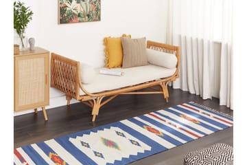 Varser Bomullsmatta 80x300 cm - Blå - Textil & mattor - Matta - Modern matta - Bomullsmatta