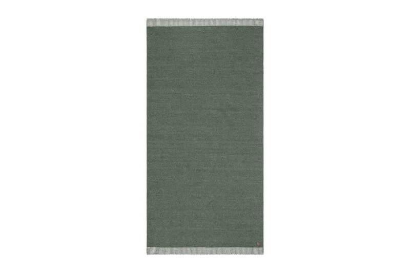 Vaxholm Ullmatta 75x150 cm Oval - Grön - Textil & mattor - Matta - Modern matta - Ullmatta