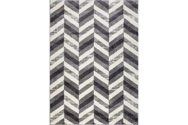 Verona Matta 160x230 cm Ljusgrå/Vit - D-sign - Textil & mattor - Matta - Modern matta - Ullmatta