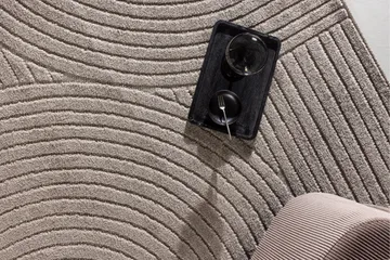 Vince Plastmatta 200x290 cm - Brun - Textil & mattor - Matta - Modern matta - Viskosmatta & konstsilkesmatta