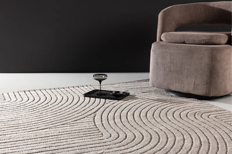 Vince Plastmatta 200x290 cm - Brun - Textil & mattor - Matta - Modern matta - Viskosmatta & konstsilkesmatta