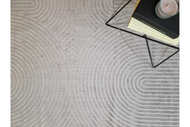 Granada Viskosmatta 200x290 cm - Greige - Textil & mattor - Matta - Modern matta - Viskosmatta & konstsilkesmatta
