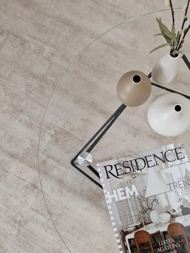 Tribeca Viskosmatta 160x230 cm Rektangulär - Natur - Textil & mattor - Matta - Modern matta - Viskosmatta & konstsilkesmatta