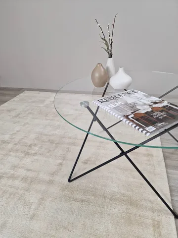 Tribeca Viskosmatta 200x300 cm Rektangulär - Sand - Textil & mattor - Matta - Modern matta - Viskosmatta & konstsilkesmatta