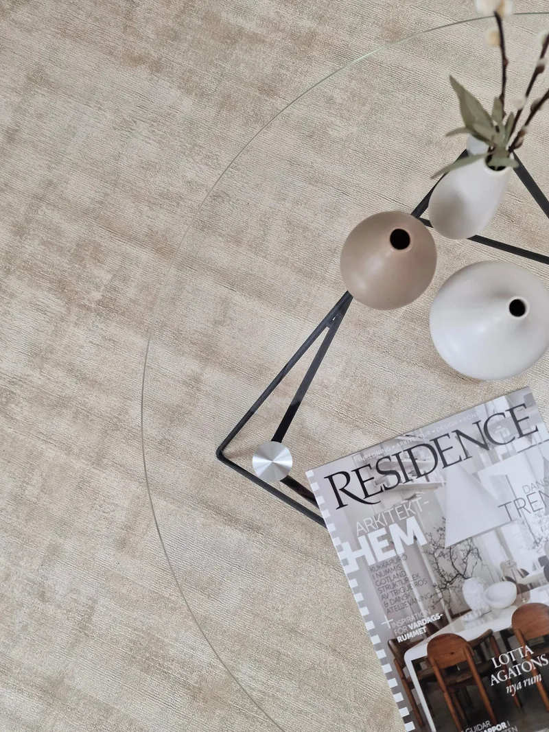 Tribeca Viskosmatta 200x300 cm Rektangulär - Sand - Textil & mattor - Matta - Modern matta - Viskosmatta & konstsilkesmatta