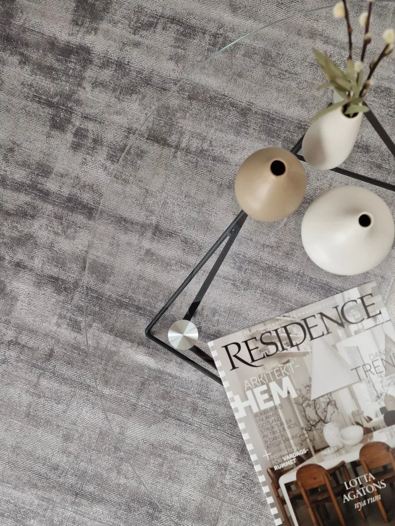 Tribeca Viskosmatta 240x340 cm Rektangulär - Grå - Textil & mattor - Matta - Modern matta - Viskosmatta & konstsilkesmatta