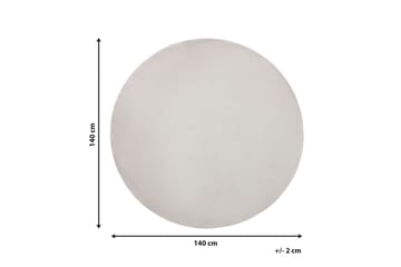 Brinckman Viskosmatta Rund 140 cm - Ljusgrå - Textil & mattor - Matta - Modern matta - Viskosmatta & konstsilkesmatta