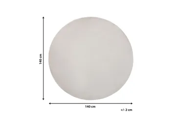 Brinckman Viskosmatta Rund 140 cm - Ljusgrå - Textil & mattor - Matta - Modern matta - Viskosmatta & konstsilkesmatta