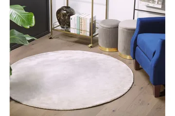 Brinckman Viskosmatta Rund 140 cm - Ljusgrå - Textil & mattor - Matta - Modern matta - Viskosmatta & konstsilkesmatta