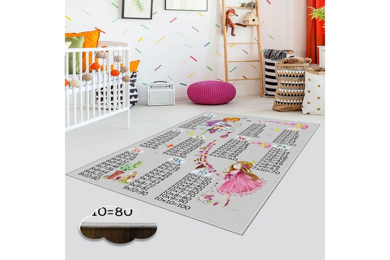 Matta Homefesto 100x200 cm - Multifärgad - Textil & mattor - Matta - Modern matta - Viskosmatta & konstsilkesmatta