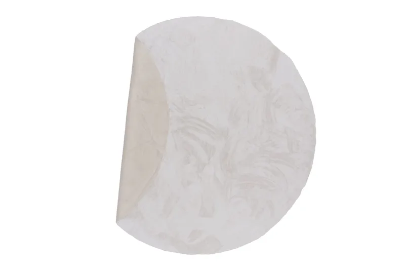 Nina Polyestermatta Rund 200 cm - Vit - Textil & mattor - Matta - Modern matta - Viskosmatta & konstsilkesmatta