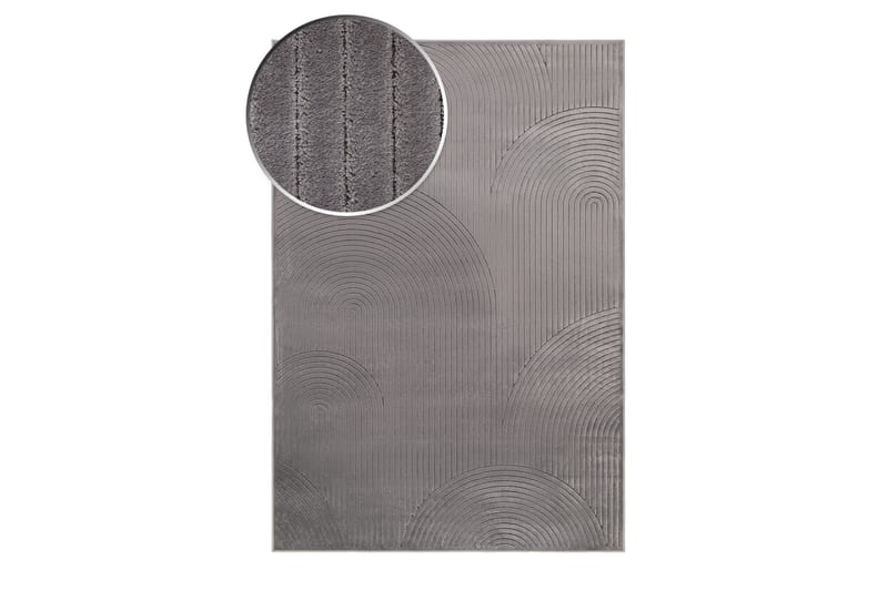 Viskosmatta Amore Art Rektangulär 160x230 cm - Grå - Viskosmatta & konstsilkesmatta