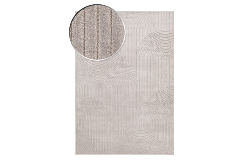 Viskosmatta Amore Art Rektangulär 160x230 cm - Silver - Viskosmatta & konstsilkesmatta