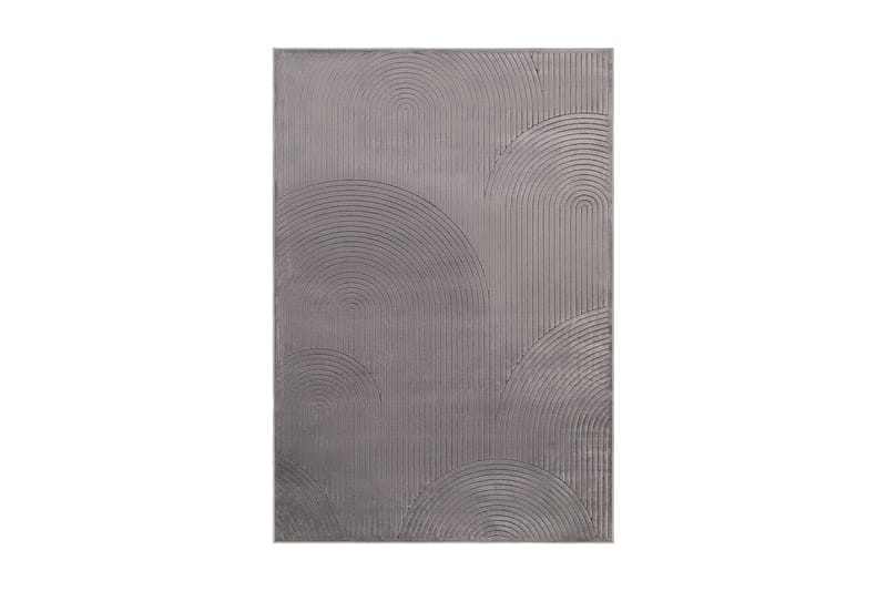 Viskosmatta Amore Art Rektangulär 200x290 cm - Grå - Viskosmatta & konstsilkesmatta