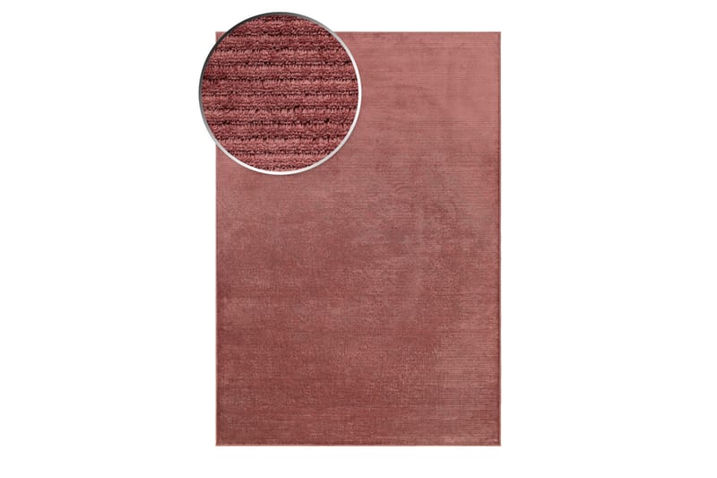 Viskosmatta Amore Plain Rektangulär 200x290 cm - Dusty Rose - Viskosmatta & konstsilkesmatta