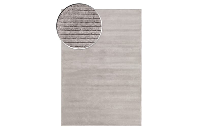 Viskosmatta Amore Plain Rektangulär 200x290 cm - Silver - Viskosmatta & konstsilkesmatta