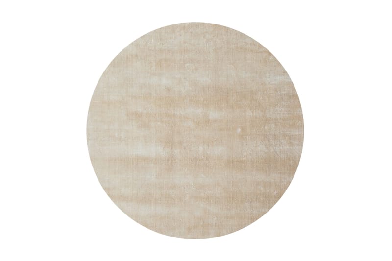 Viskosmatta Classic Rund Ø135 cm - Beige - Textil & mattor - Matta - Modern matta - Viskosmatta & konstsilkesmatta