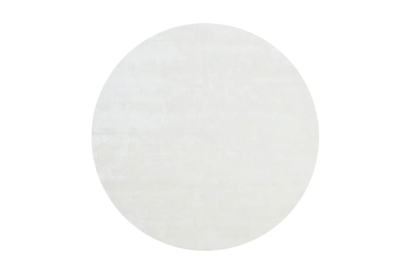 Viskosmatta Classic Rund Ø135 cm - Vit - Textil & mattor - Matta - Modern matta - Viskosmatta & konstsilkesmatta