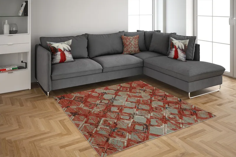 Alptekin Matta 100x150 cm - Flerfärgad - Textil & mattor - Matta - Modern matta - Wiltonmatta