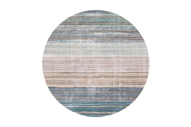 Artloop Matta 150 cm Rund, Multifärgad