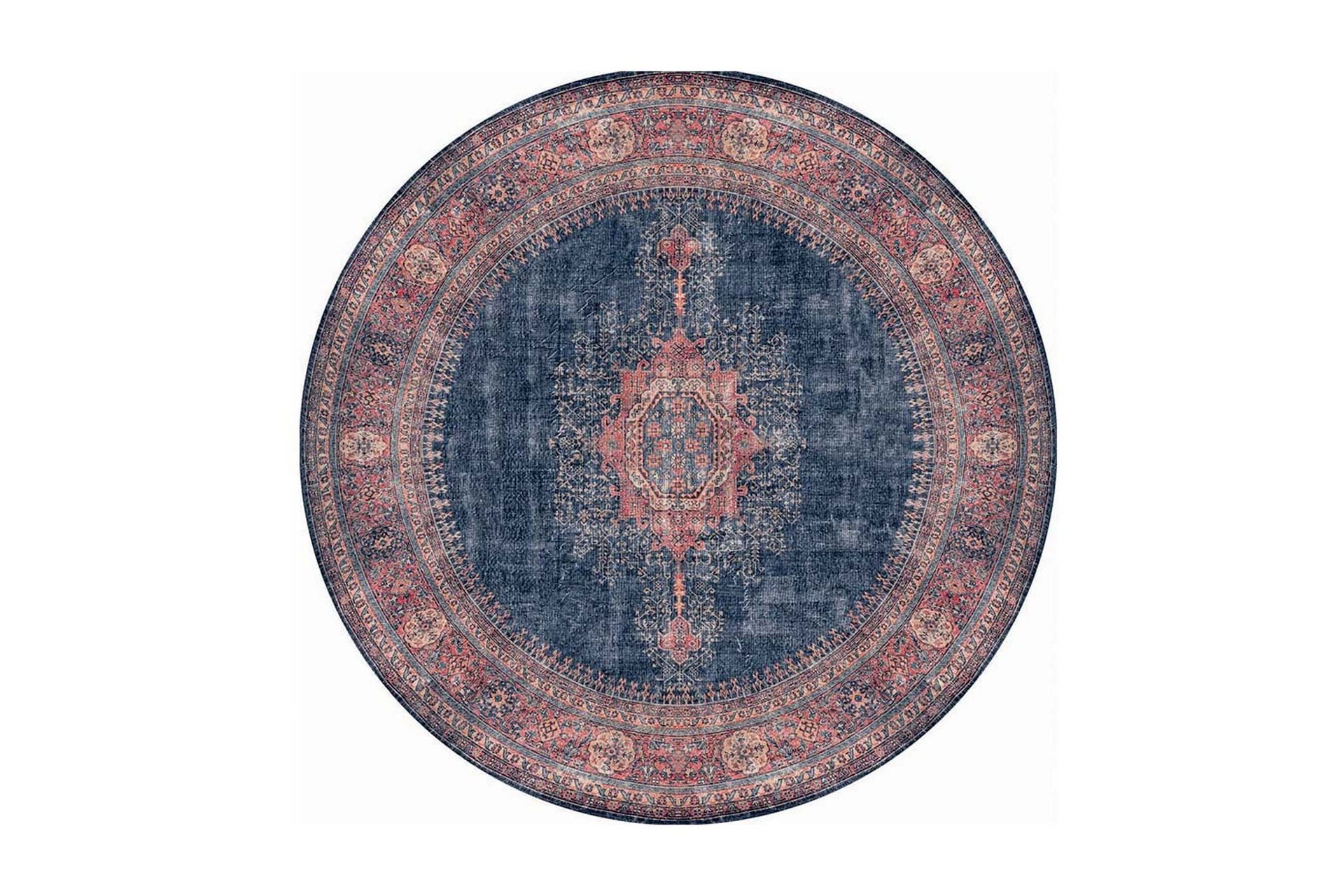 Artloop Matta 150 cm Rund - Multifärgad