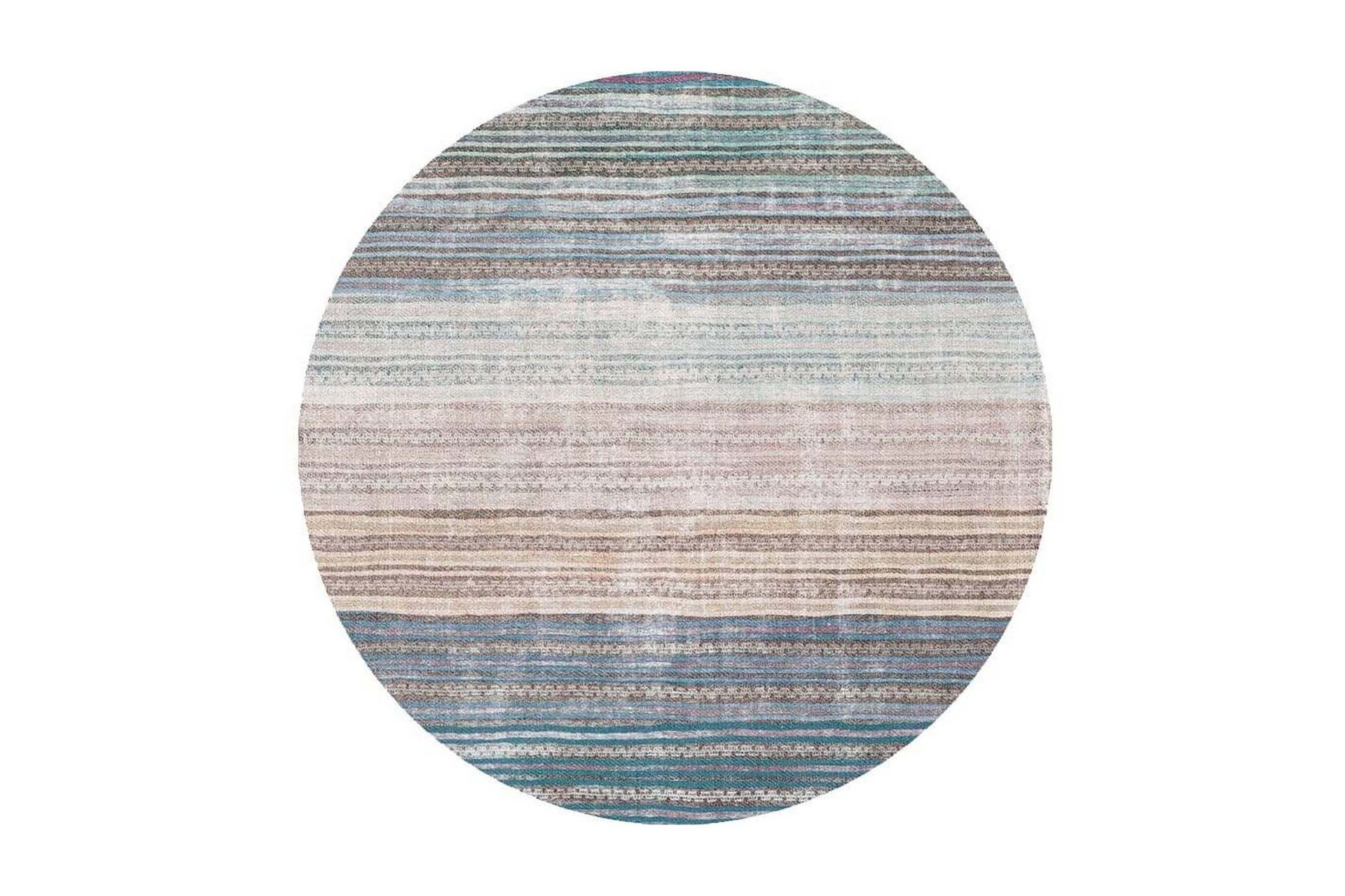 Artloop Matta 150 cm Rund - Multif&auml;rgad