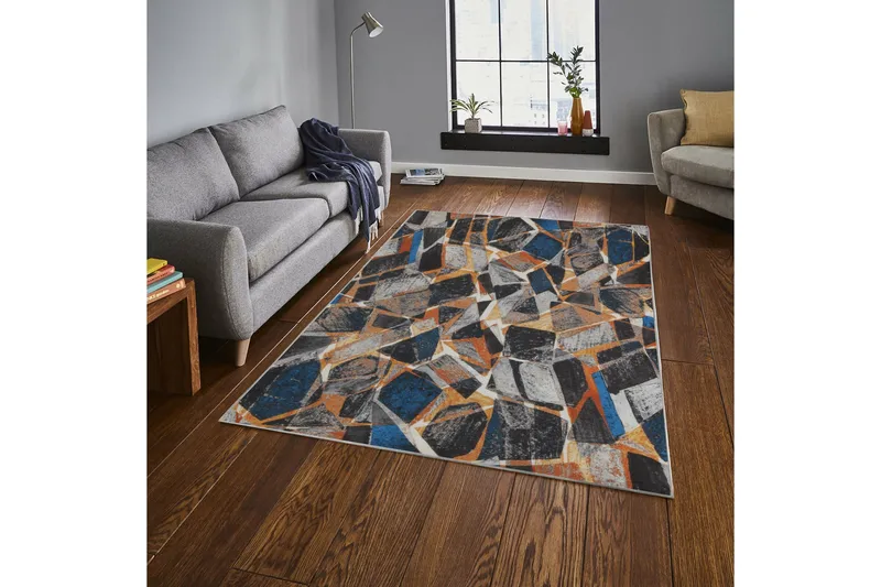 Barrim Matta 100x150 cm - Flerfärgad - Textil & mattor - Matta - Modern matta - Wiltonmatta