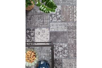 Patchwork Wiltonmatta 240x330 cm Rektangulär - Grå - Textil & mattor - Matta - Modern matta - Friezematta