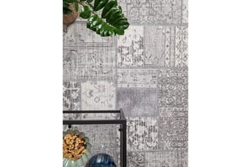 Patchwork Wiltonmatta 240x330 cm Rektangulär - Silver - Textil & mattor - Matta - Modern matta - Friezematta