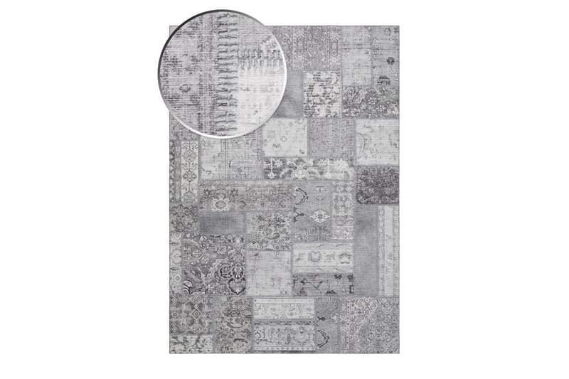 Patchwork Wiltonmatta 240x330 cm Rektangulär - Silver - Textil & mattor - Matta - Modern matta - Friezematta