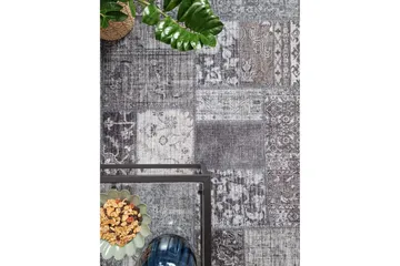 Patchwork Wiltonmatta 300x400 cm Rektangulär - Grå - Textil & mattor - Matta - Modern matta - Friezematta