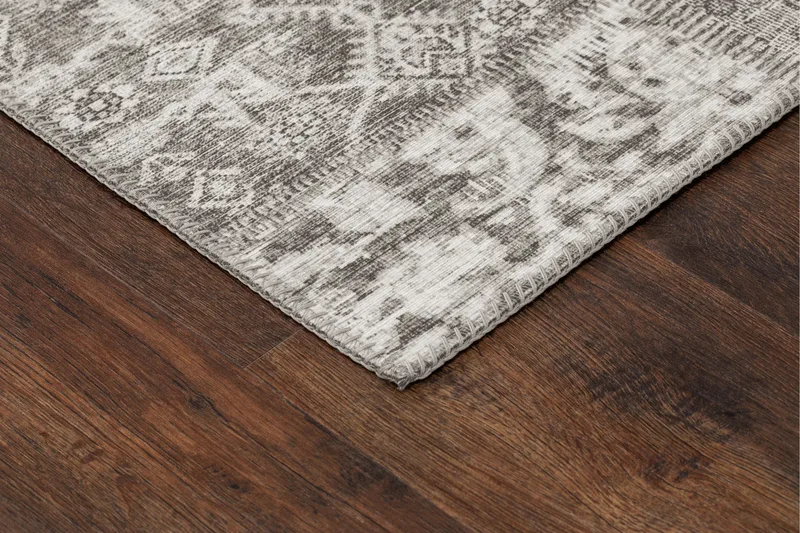 Patchwork Wiltonmatta 80x150 cm Rektangulär - Silver - Textil & mattor - Matta - Modern matta - Friezematta