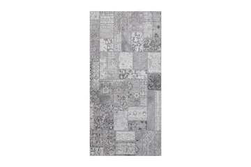 Patchwork Wiltonmatta 80x150 cm Rektangulär - Silver - Textil & mattor - Matta - Modern matta - Friezematta