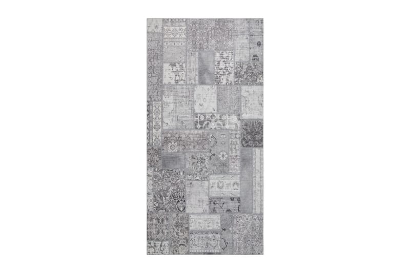Patchwork Wiltonmatta 80x150 cm Rektangulär, Silver