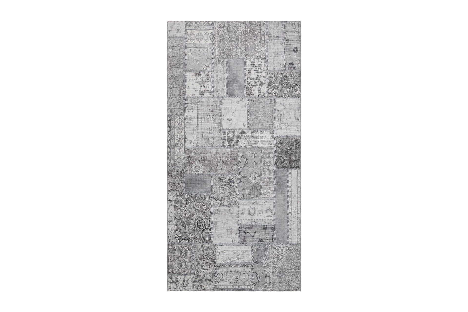 Patchwork Wiltonmatta 80x150 cm Rektangul&auml;r - Silver