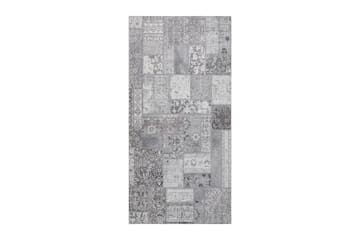 Patchwork Wiltonmatta 80x300 cm Rektangulär - Silver - Textil & mattor - Matta - Modern matta - Friezematta