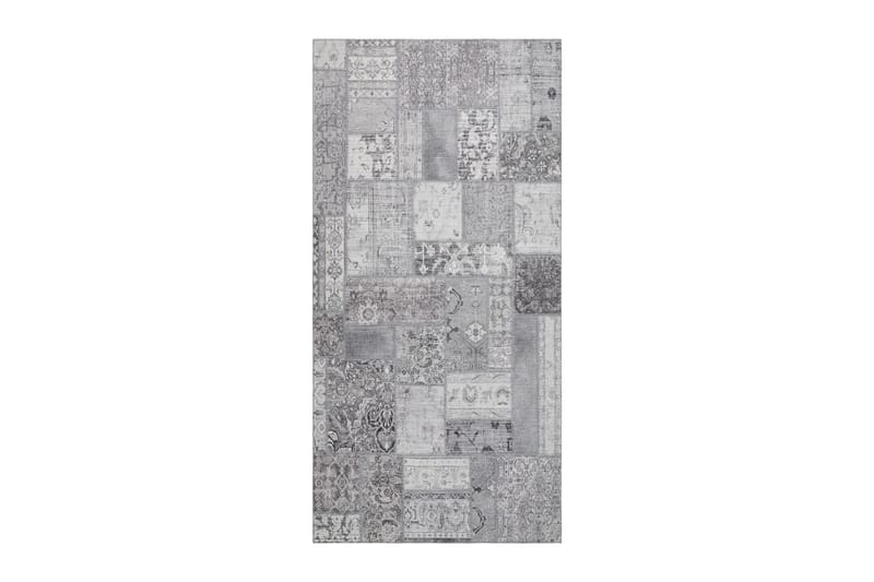 Patchwork Wiltonmatta 80x300 cm Rektangulär - Silver - Textil & mattor - Matta - Modern matta - Friezematta