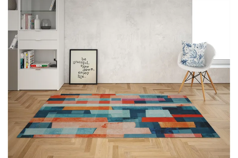 Brykman Matta 100x150 cm - Flerfärgad - Textil & mattor - Matta - Modern matta - Wiltonmatta