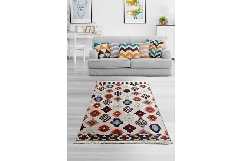 Cannenta Matta 140x190 cm - Flerfärgad/Sammet - Textil & mattor - Matta - Modern matta - Wiltonmatta