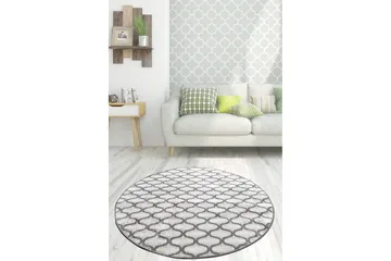 Chilai Matta 100 cm Rund - Grå/Ljusgrå - Textil & mattor - Matta - Modern matta - Wiltonmatta